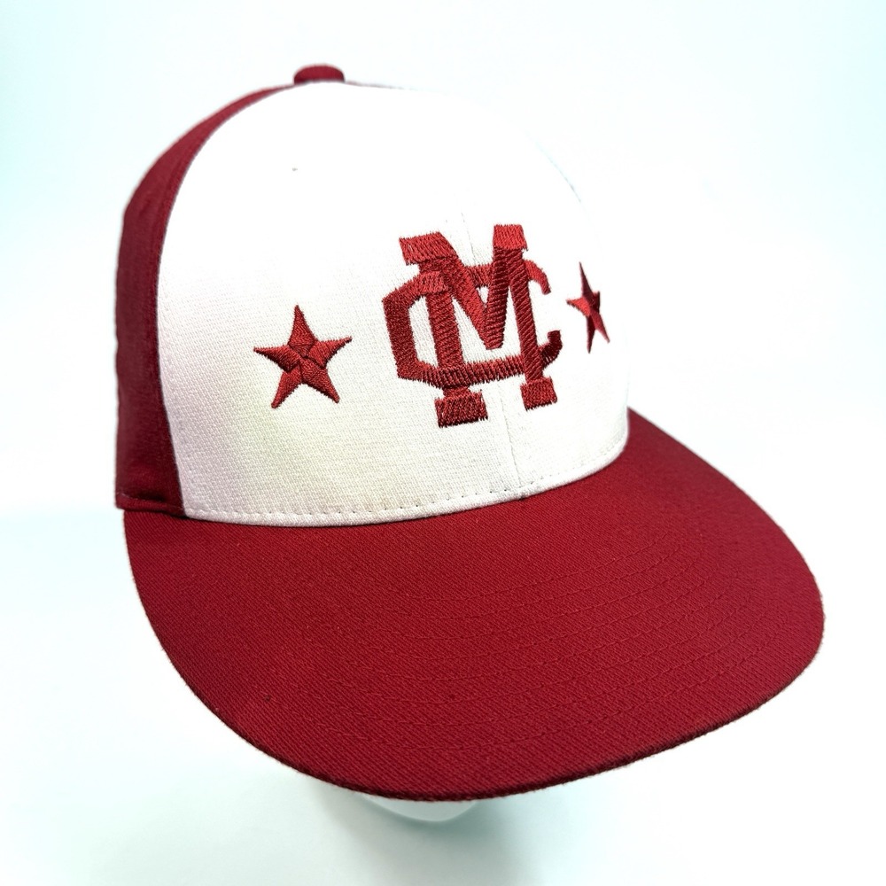 Richardson Pulse PTS20 FlexFit Baseball Cap Red White MC Logo Stars SM MED